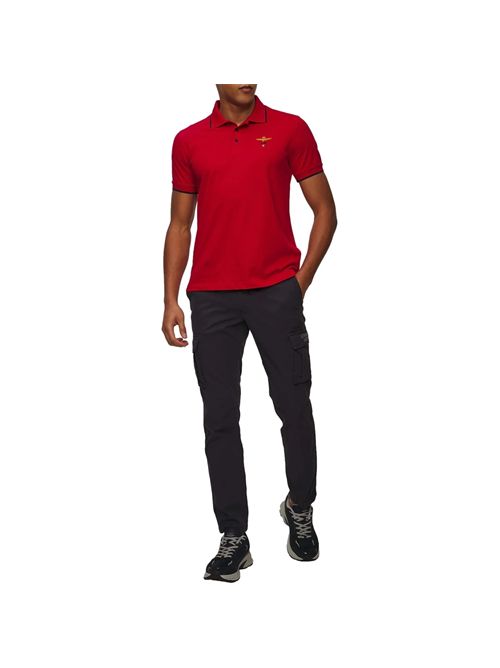 polo uomo rossa AERONAUTICA MILITARE | PO1308P82/19333